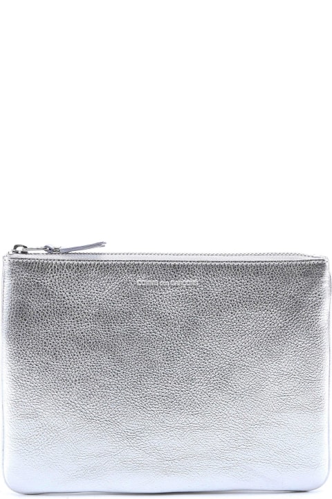 Comme des Garçons Wallet Bags for Men Comme des Garçons Wallet Classic Logo Print Clutch