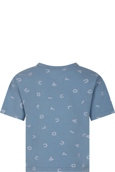 Coco Au Lait T-Shirts & Polo Shirts for Boys Coco Au Lait Light Blue T-shirt For Kids With Logo