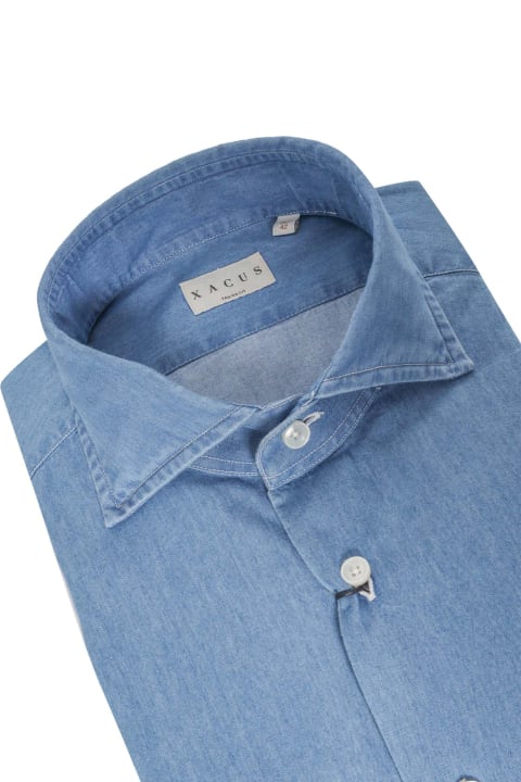 Shirts for Men Xacus Light Blue Cotton Shirt