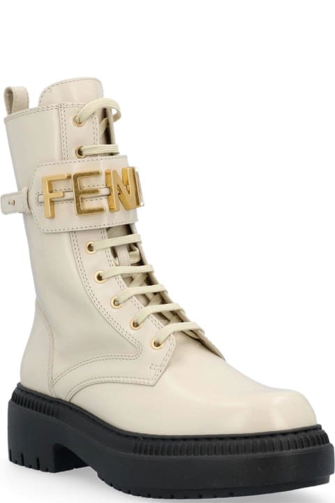 Graphy Rounded-toe Biker Boots