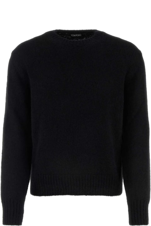 Tom Ford for Men Tom Ford Black Alpaca Blend Sweater