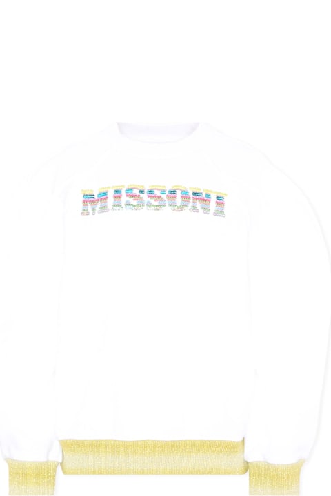 Homeware Missoni White Sweatshirt For Girl With Logo