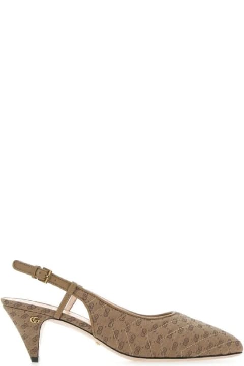 Sling Back Pumps With Mini Double G