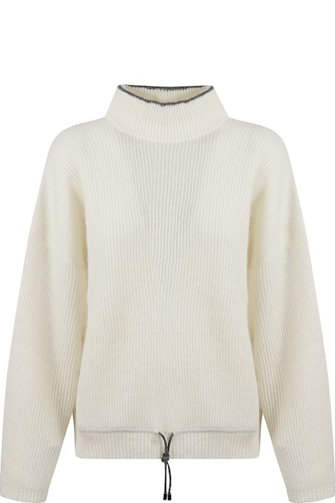 Homeware Brunello Cucinelli High Neck Ribbed Sweater