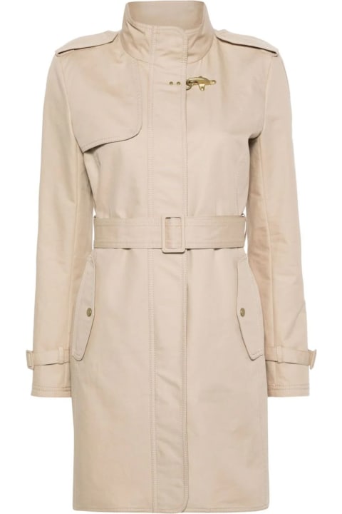 Fay Coats & Jackets for Women Fay Virginia Trench Coat In Cotton Twill