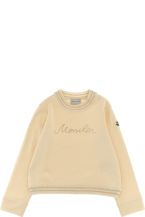 Moncler Sweaters & Sweatshirts for Girls Moncler Logo Embroidered Sweatshirt