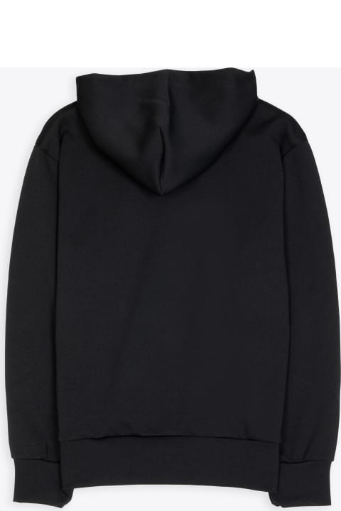 ウィメンズ Comme des Garçons Playのフリース＆ラウンジウェア Comme des Garçons Play Mens Sweatshirt Knit Black hoodie with zip and heart patch at chest