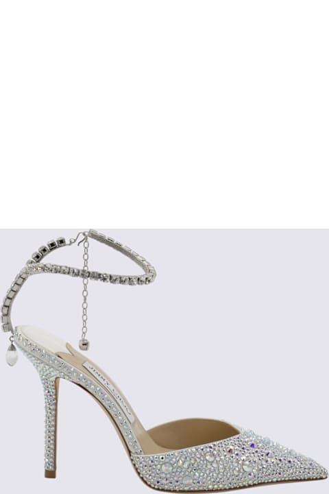 Jimmy Choo Silver Leather Pumps