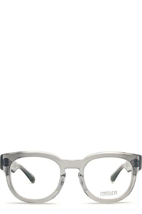 Matsuda نظارات لـ القسم الرجالي Matsuda M1038 - Grey Crystal / Silver Rx Glasses
