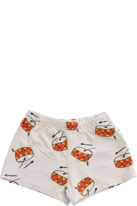 Bottoms for Baby Girls Bobo Choses White Shorts With Prints