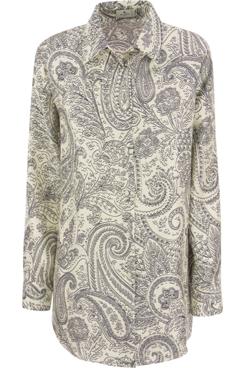 Fashion for Women Etro Silk Shirt With Paisley Print