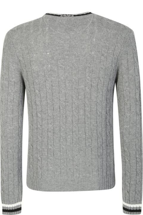 Valentino Men Valentino Valentino Cable Sweater Made Of Soft Virgin Wool
