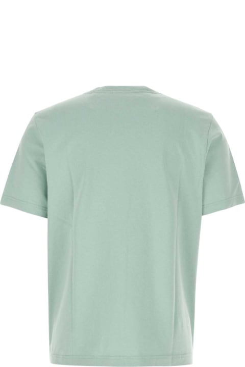 メンズ新着アイテム Maison Kitsuné Sea Green Cotton T-shirt