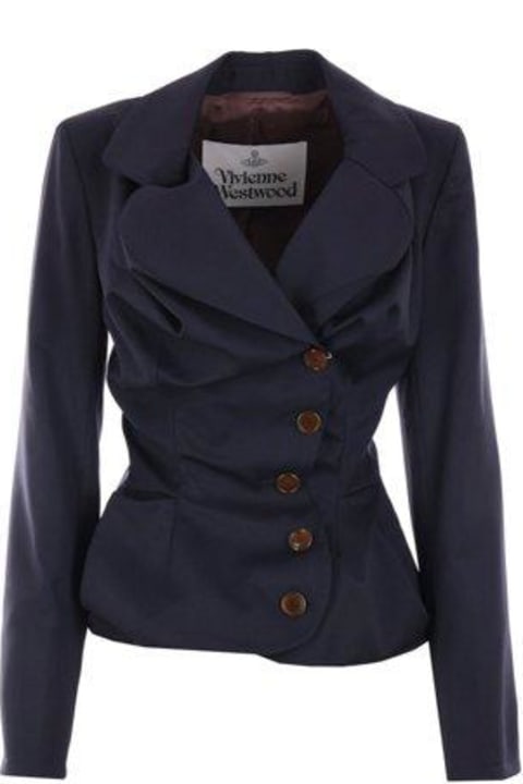 Vivienne Westwood Coats & Jackets for Women Vivienne Westwood Ruched Single Breasted Jacket