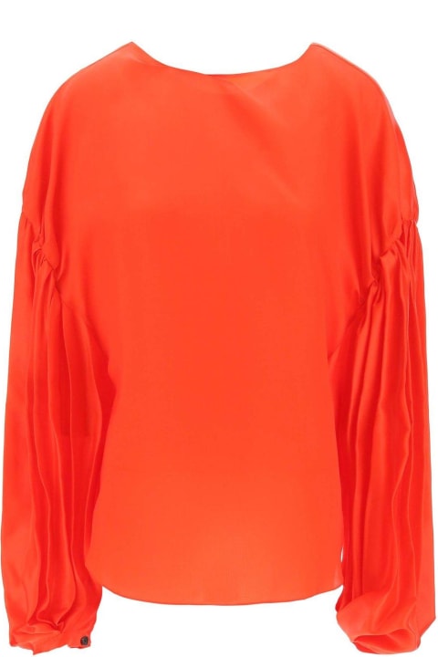 Sale for Women Khaite The Quico Puff-sleeved Blouse