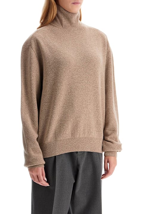 Lemaire ملابس علوية لـ السيدات Lemaire Cappuccino Wool Sweater