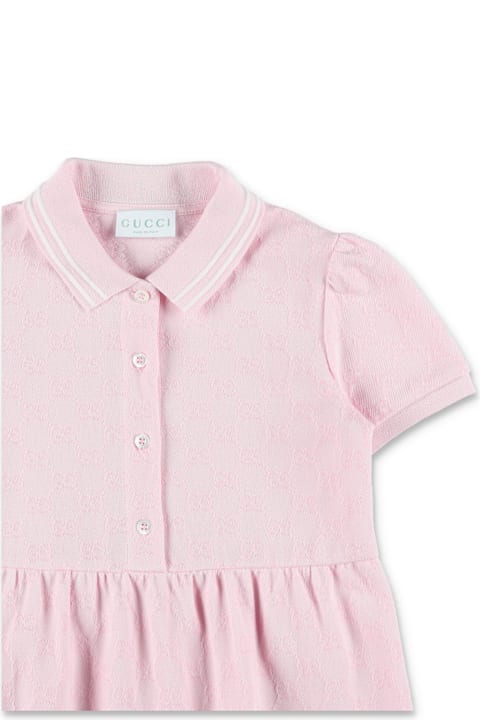 Homeware Gucci Gucci Gg Piqué Polo Dress For Girls