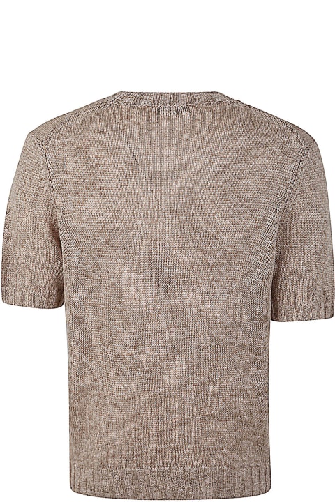Filippo De Laurentiis Sweaters for Men Filippo De Laurentiis Short Sleeve Round Neck Pullover