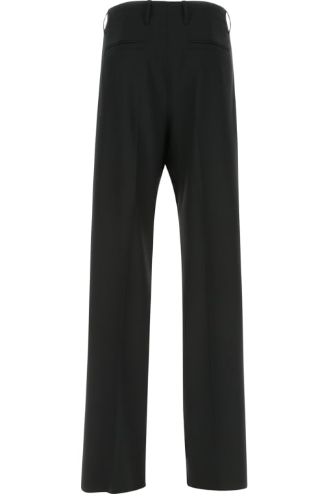 Homeware Versace Black Stretch Wool Pant