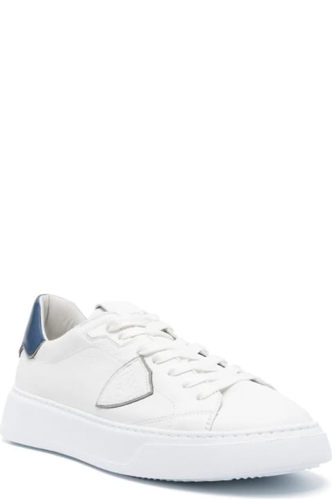 Philippe Model for Kids Philippe Model Temple Low Sneakers - White And Blue