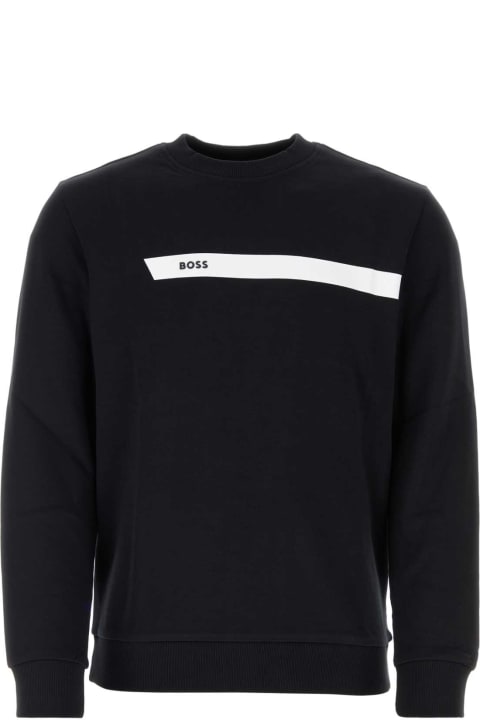 Clothing for Men Hugo Boss Black Stretch Cotton Sweatshirt