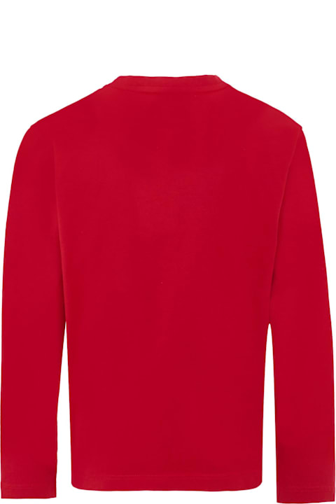 Homeware Givenchy Burgundy T-shirt For Girl With Logo