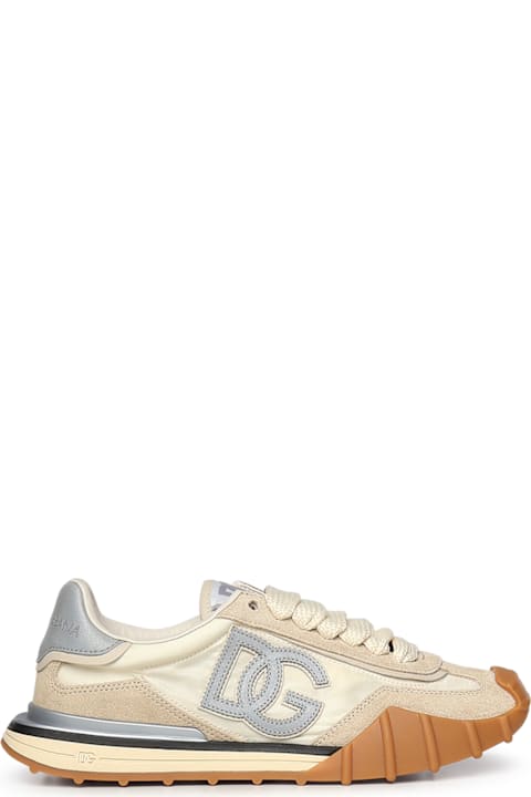 Dolce & Gabbana Dg Athletic Sneaker In Nylon And Leather