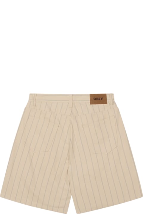 Obey for Women Obey Stripe Baggy Denim Short