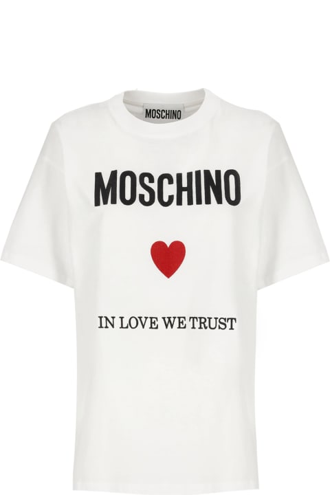 ウィメンズ Moschinoのトップス Moschino In Love We Trust T-shirt