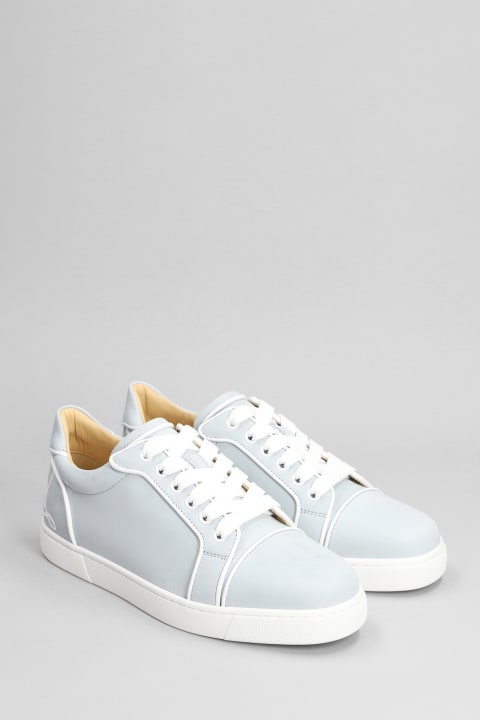 Homeware Christian Louboutin Fun Vieira Orlato Sneakers In Cyan Leather