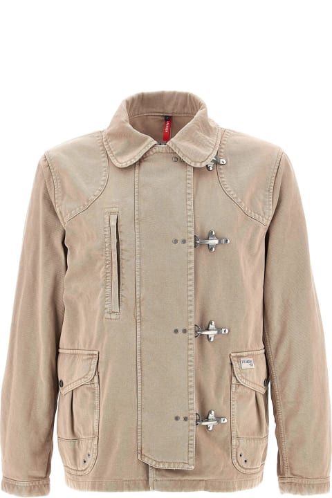 Fay Coats & Jackets for Men Fay 4 Gancini Archive Cotton Jacket