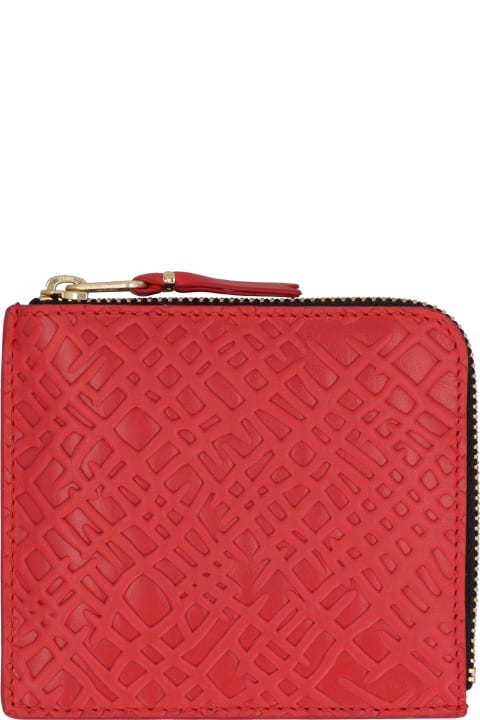 إكسسوارات لـ القسم الرجالي Comme des Garçons Wallet Leather Zipped Coin Purse