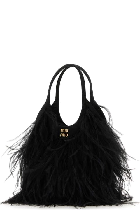 Miu Miu Sale for Women Miu Miu Embellished Satin Handbag