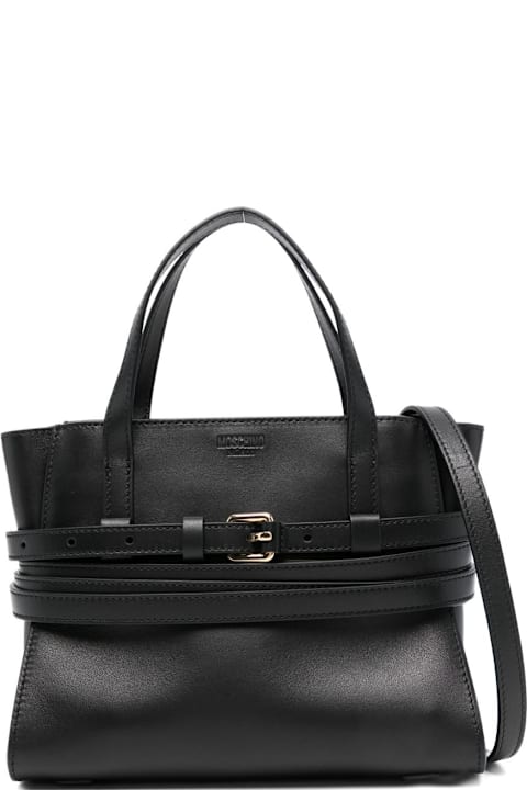 Moschino for Kids Moschino Tie Me Small Leather Handbag