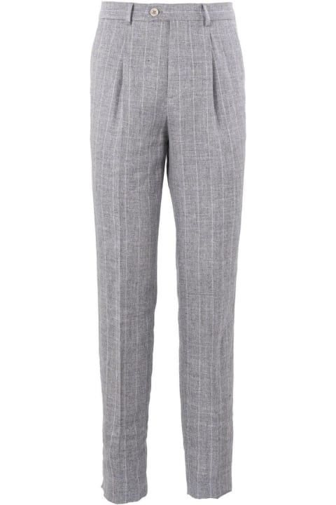 Pants for Men Brunello Cucinelli Pinstripe Tailored Trousers