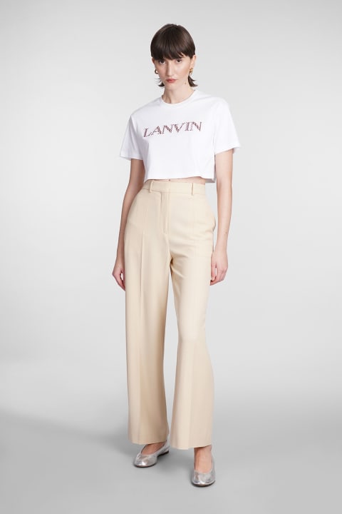 Topwear for Women Lanvin 'curb' Cropped T-shirt