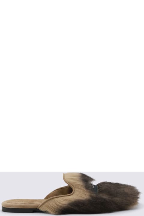 Dolce & Gabbana Cognac Leather Flats