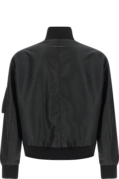 أدوات منزلية MM6 Maison Margiela 'white Stitch Line' Bomber Jacket