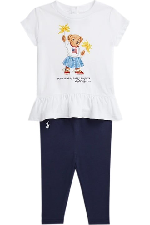 Bodysuits & Sets for Baby Girls Ralph Lauren Polo Shirt And Leggings