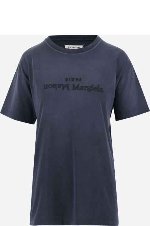 Topwear for Women Maison Margiela Cotton T-shirt With Logo