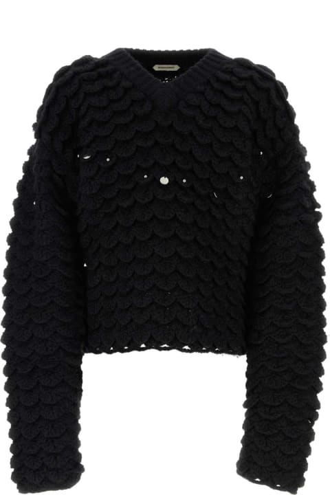 Namacheko Clothing for Men Namacheko Black Wool Blend Sweater