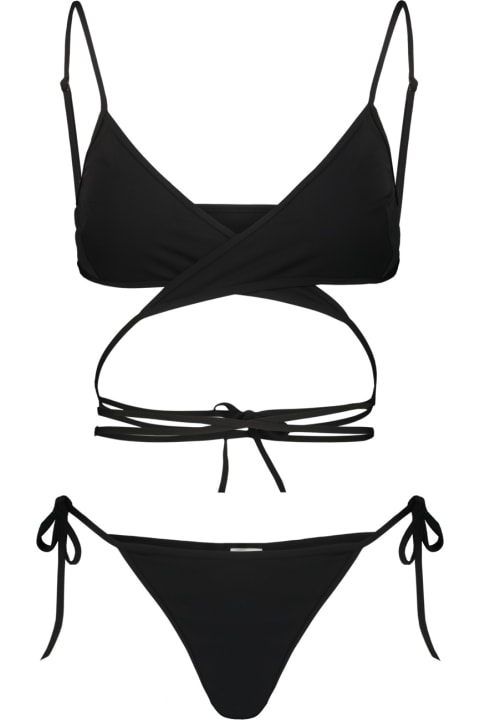 Summer Dress Code for Women Balenciaga Wrap Bikini Set