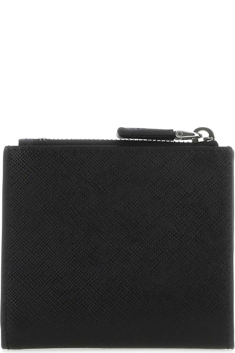 Accessories for Men Prada Logo Plaque Bi-fold Wallet