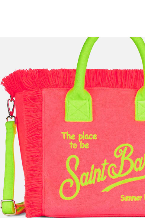 أدوات منزلية MC2 Saint Barth Colette Fuchsia Terry Handbag With Saint Barth Logo