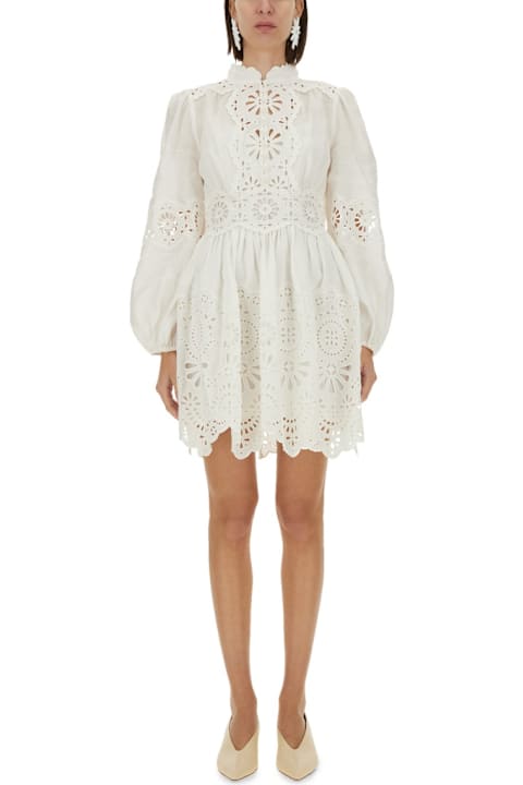 Zimmermann Dresses for Women Zimmermann Acacia Broderie Mini Dress