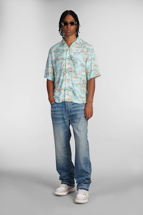 Homeware AMIRI Shirt In Cyan Viscose