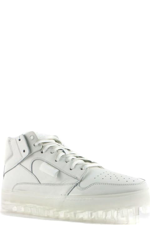 Bold White Leather Trainers