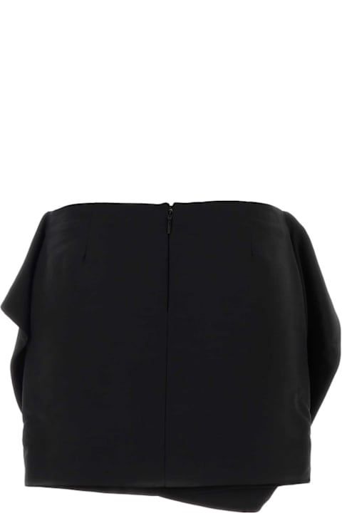 Homeware Ferragamo Black Viscose Blend Mini Skirt
