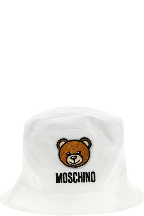 ベビーボーイズ Moschinoのアクセサリー＆ギフト Moschino Logo Embroidery Bucket Hat