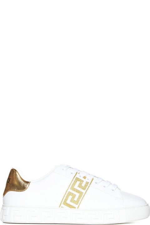 Shoes for Women Versace Logo Patch Low-top Sneakers